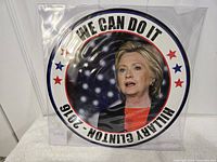 Hillary Clinton picture-disc LP front in sleeve
