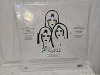 Back cover of L.A. Witch LP with artwork and track list