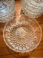 Top view showing starburst pattern inside tumbler