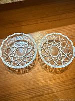 Top view of both candy dishes showing overall design