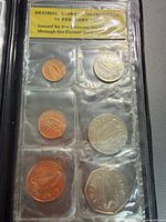 Full view of six-coin set in original holder