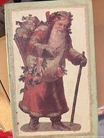 Printed image of Santa on exterior of original box