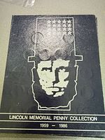 Front cover of Lincoln Memorial Penny Collection album 1959-1986
