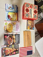 Group shot of all items arranged on countertop