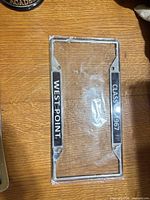 Front of chrome frame reading WEST POINT / CLASS 1967