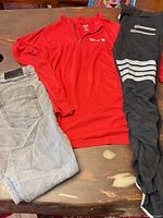 Overview of all three clothing items