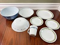 Group shot of all eight dishware pieces