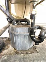 Overall view of Liberty 404 pump installed under sink