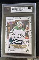 Front of graded Matt Murray rookie card in KSA slab showing grade 10 Gem Mint label
