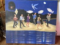 Front view of entire Michael Abraham canvas print showing artwork