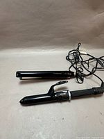 BaBylissPRO curling iron and Living&Co straightener full view