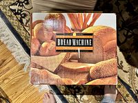 Front of retail box showing Williams Sonoma Bread Machine label and capacity information