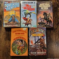 Front covers of all five books