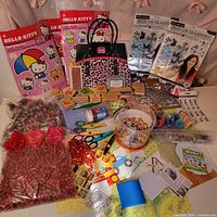 Full layout of all craft items