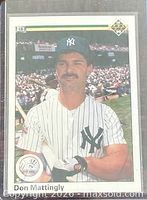 Front of Don Mattingly #191 Upper Deck card