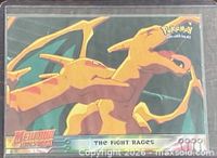 Front view of Charizard "The Fight Rages" card in sleeve