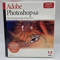 Front of sealed Adobe Photoshop 6.0 Upgrade Macintosh box