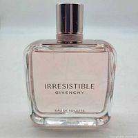 Front view showing Irresistible Givenchy branding and pink liquid