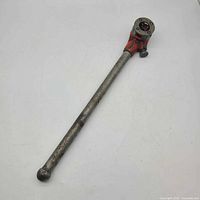 Full view of RIDGID 00-R pipe threader showing handle length and overall condition