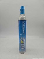 Full front view of SodaStream CO2 cylinder