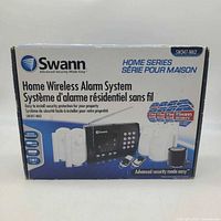 Front of sealed Swann Home Series Home Wireless Alarm System retail box