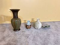 Front view of all four items side by side