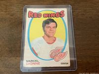 Front of Marcel Dionne O-Pee-Chee rookie card in sleeve