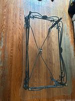 Top-down view of coffee table base and glass panel