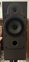 Front view of Energy 4.1e speaker showing tweeter, woofer, bass port