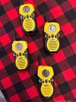 Four Uniden GMRS540 radios front view showing LCDs and buttons