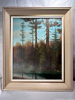 Full view of painting with frame