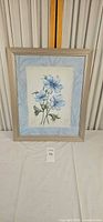 Full view of framed flower print