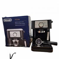 Espresso machine beside original Stilosa retail box