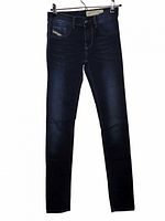 Front view of Diesel Livier skinny jeans hanging