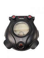 Top view of closed Granitestone Piezano pizza oven showing controls and window