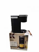 Black Keurig K-Slim brewer on its retail box