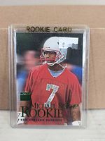 Front view of Michael Bishop rookie card in holder