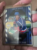 Front of Jaroslav Kristek Upper Deck Black Diamond trading card in sleeve