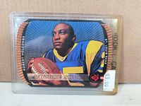 Front of Robert Holcombe UD3 Future Shock rookie card in holder