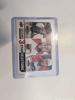 Front of the 3 Star Selections hockey card in holder