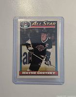 Front of Wayne Gretzky All-Star card in top loader
