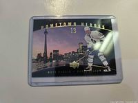 Front of card showing Mats Sundin, skyline, and Hometown Heroes branding