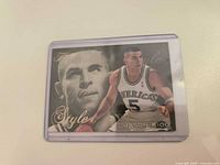 Front view of Jason Kidd Style series card inside plastic sleeve