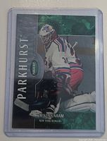 Front view of Mike Dunham Parkhurst trading card in plastic sleeve