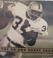 Front of Pro Set #335 The Bo and Barry Show card featuring Bo Jackson