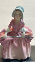 Front view of Royal Doulton Bo-Peep figurine showing overall design and colors