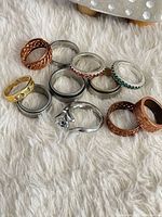Group shot of all nine rings