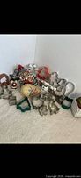 Group shot showing cookie cutters, figurines, container and box
