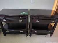 Both nightstands front view