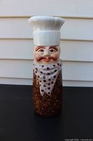 Front view assembled showing chef hat lid and body